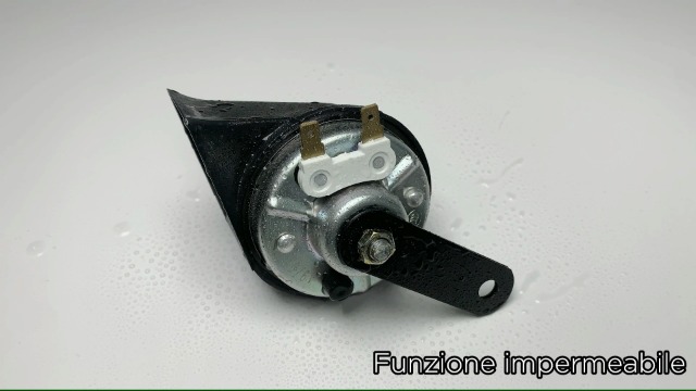 Clacson Moto 12V Evermotor - Tromba 118dB, Impermeabile, E-Mark, Per Tutte Le Moto