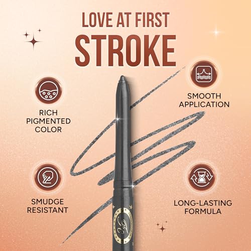 Image of FASHION COLOUR Intense Revolving Kajal | High Impact Intense Color In 1 Stroke | 12 Hr Long Stay | Matte & Mettalic Finish | Soft Texture | Waterproof & Smudgeproof Kajal | (Grey)