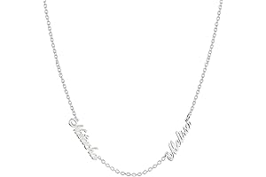 Personalized Double Names Necklace Pendant Custom Made with 2 Names