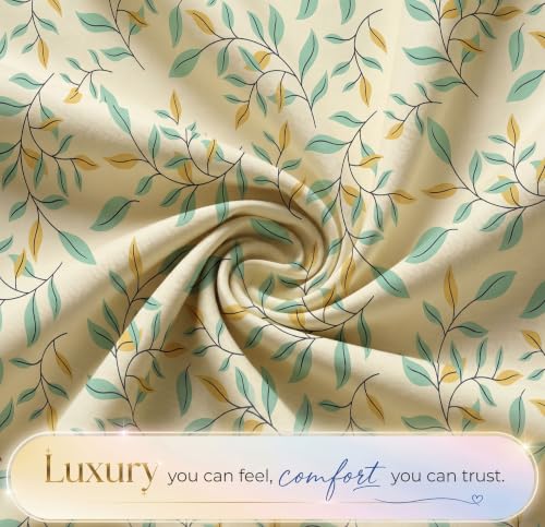 Image of HOMEKART Cotton Single Bedsheet with 1 Pillow Cover | 210 TC Premium Cotton Bed Sheet | Soft, Breathable, Lightweight & Wrinkle Resistant | 60 x 90 Inches Single Size Bedding