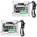 Greluma 2 Pezzi Modulo Regolatore di Temperatura con Custodia,Modulo Termostato Digitale con Display XH W1209 con Sonda NTC Impermeabile Modulo