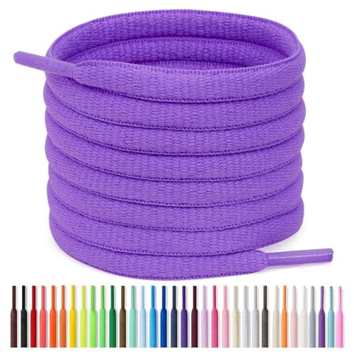 Image of Handshop 1 /4 inch Oval Athletic Shoelaces 24 inch-72 inch in 22 Colors Half Round Shoe Laces