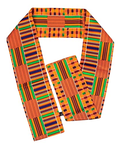 African Kente & Animal Print Scarf/Stole/Sash