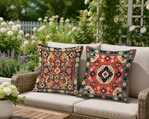 Housse coussin imperméable extérieur 55x55 avec fermeture éclair invisible