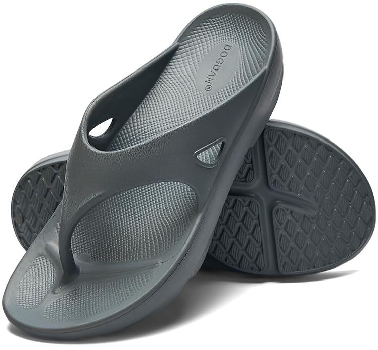 APELPES Orthopedic Sandals for Women's Arch Support Recovery Flip Flops Pillow Soft Summer Beach Shoes