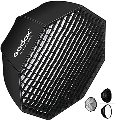 Godox SB-GUE80 80cm / 32 Inch Portable Octagon Honeycomb Grid Umbrella Speedlite Softbox with Bowens Mount