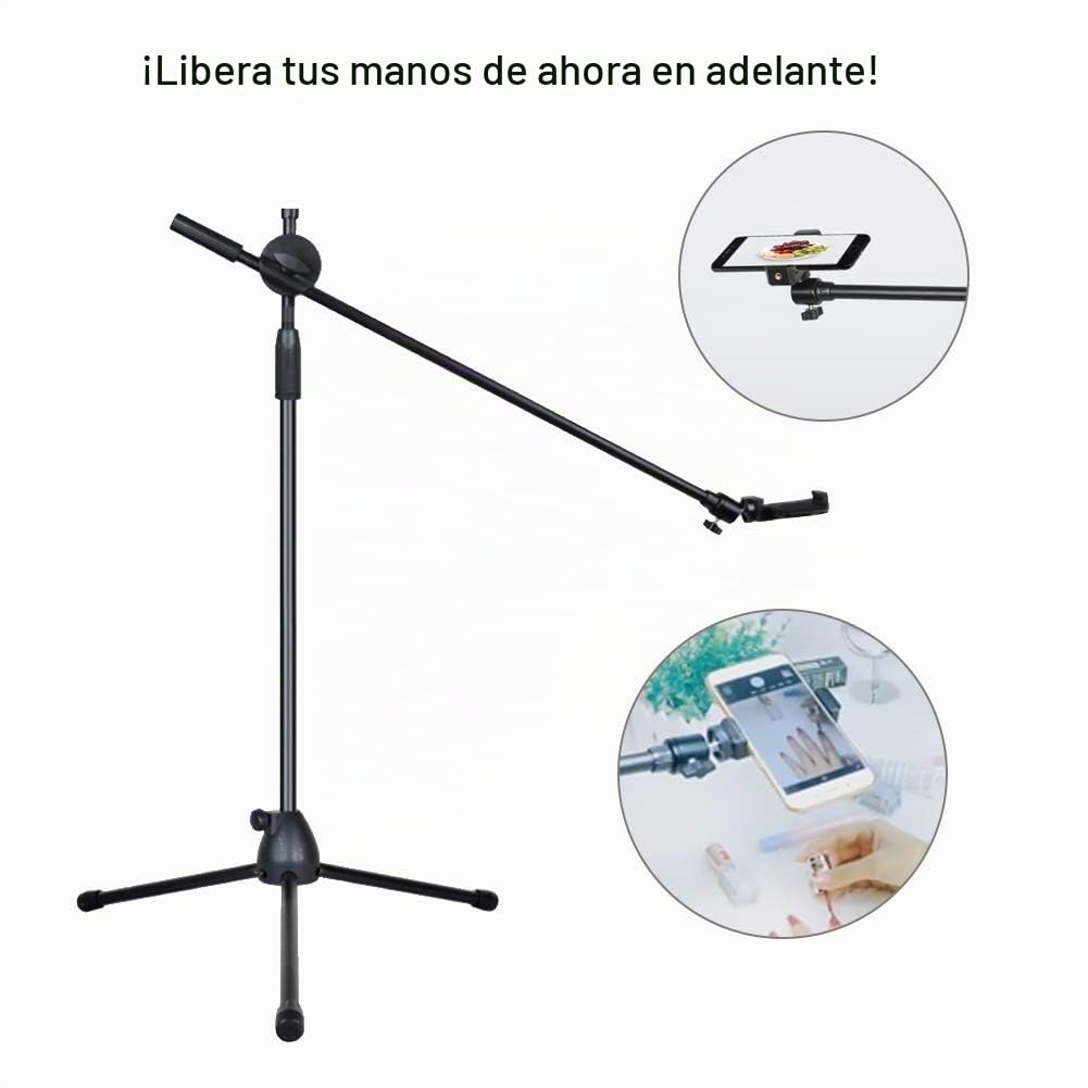 Trípode Para Teléfono Inteligente Soporte De Piso Soporte De Fotografía Ajustable Para Grabación De Video Vlogging Show En Vivo