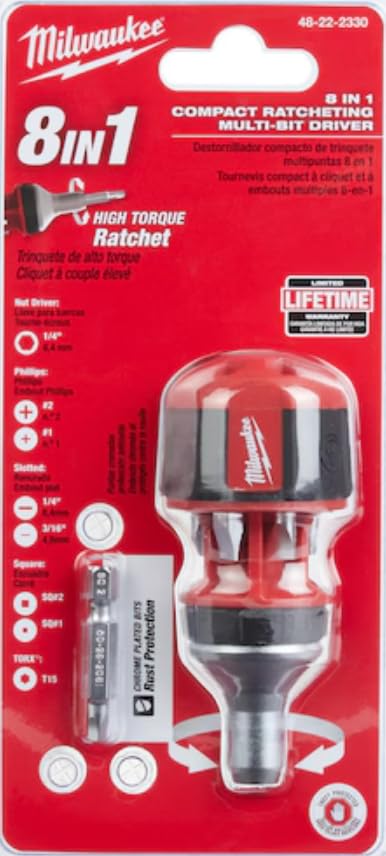 48-22-2320 Compact Ratcheting Multi Bit Driver