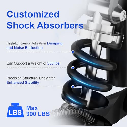 Image of All Terrain Knee Scooter Carbon Steel, 120 Steering,Foldable,300Lbs | knee scooter for adults for foot surgery,The best crutch alternative for foot surgery,solves crutch mobility and arm fatigue.