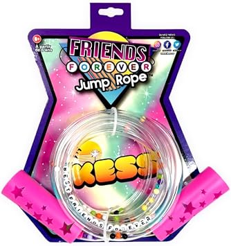 KESS Friendship Bracelet 84" Jump Rope - 6 pack These hollow jump ropes are filled with friendship bracelet letters and charms, Split a set with your bff today; colors will vary