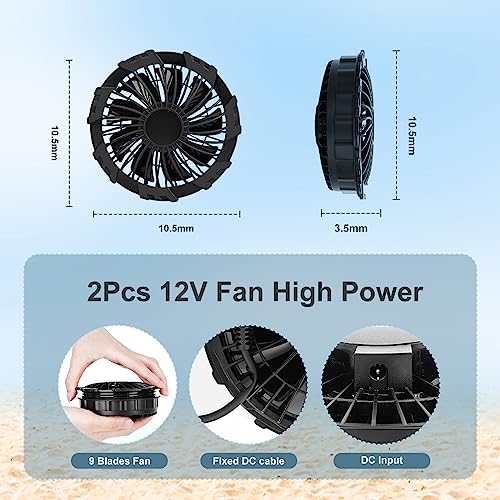 Image of Cooling Vest for Men Women Hot Weather with 20000mAh Battery 12V Fans Air Conditioner Short Sleeve Jacket Fan Vest