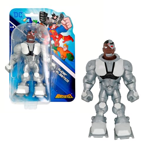 Bizak Monsterflex Figura Cyborg de DC, muñeco súper Extensible y elástico, 25 cm, 8 para coleccionar, para Adultos Fans coleccionistas y niños Desde 4 años, (64392023-16)