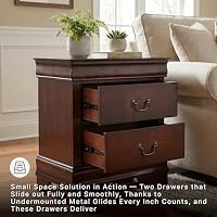 Signature Design by Ashley Alisdair 2 Drawer Nightstand, Reddish Brown — image 6