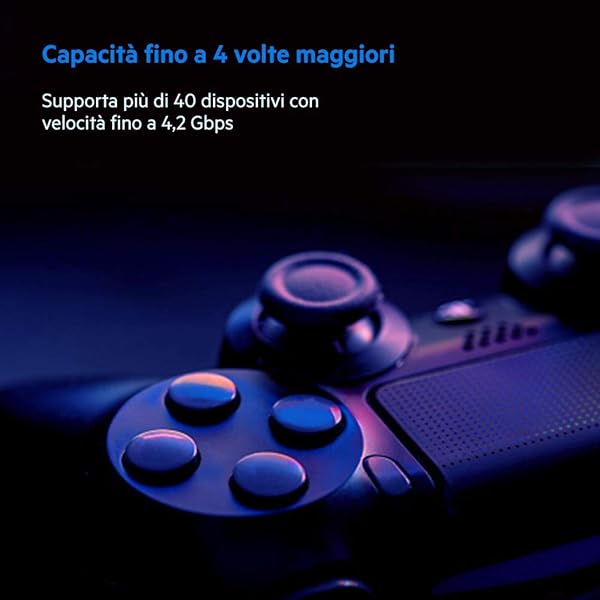 Linksys MX4200 EU Sistema WiFi 6 Mesh per Casa Serie Tri Band Velop MX4200 RouterExtender WiFi AX4200 Copertura fino a 260 m Confezione da 1 Bianco