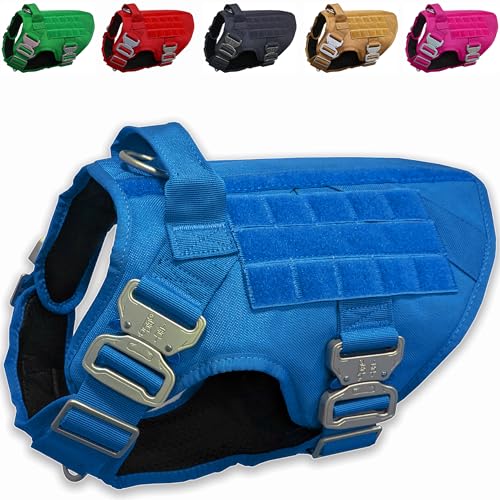 JVA Pro Tactical Dog Harness Blue
