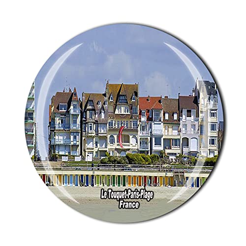 Le Touquet-Paris-Plage France Aimant de réfrigérateur Souvenir Touriste Tableau Blanc Cristal Magnétique Autocollant