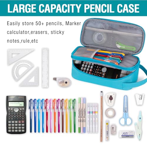 Image of Large Pencil Case for Boys Kids,Gamer School Pencil Pouch for Boys with Zipper Compartment,Big Stationery Pencil Box Organizer Pen Bag For Kids School