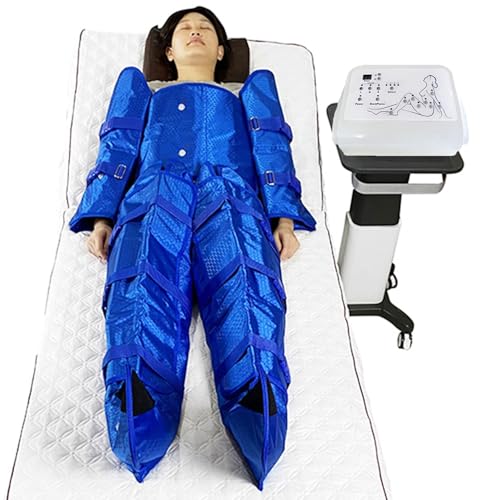 Drenaje Linfático Por Presión Aire Presoterapia Para Casa Airpress Masajeador Muscular,4 Programas,3 Intensidades,Equipo Completo: Accesorios Brazos,Piernas,Glúteos Y Abdomen