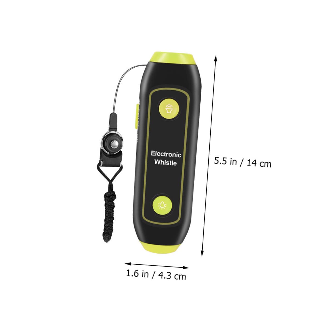 Fischietto Elettronico da Allenamento con Luce SOS Volume e Portatile per Arbitri Istruttori e Outdoor Sicurezza e Controllo Traffico Verde Senza Batterie