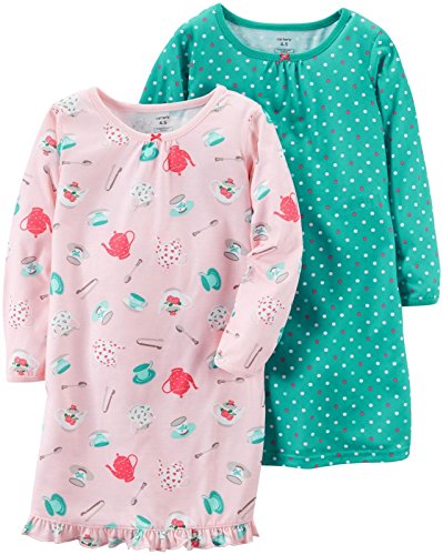 Carter's Girls' 2 Pk Gown Poly 373g040