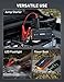 AstroAI S8 Car Battery Jump Starter, 1500A Peak Car Jumper Starter Battery Pack for Up to 6.0L Gas & 3.0L Diesel Engines, 12V Portable Jump Box with 3 Modes Flashlight and Jumper Cable (Orange)