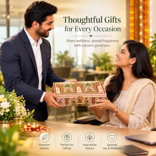 Image of Brijbooti Dry Fruits Gift Pack 510g | Premium Dry Fruits Gift Box | Almonds & Cashew Mix, Khajoor & Mix Berries | Diwali Gift Hamper | Diwali Gifts for Employees | Corporate & Festive Gift | 3 Jar Pack | Premium Peacock Design Suitcase