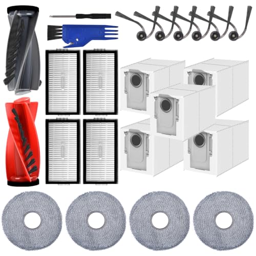 Lot de 23 accessoires pour Roborock Saros et Qrevo brosse et filtres HEPA
