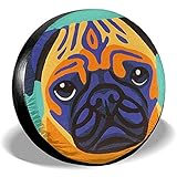  Fun-World Spare Tire Cover Farbe Hund Reserverad Abdeckung Schutzhülle wasserdichte Universal Reserverad Reifen Abdeckung Für Anhänger Rv,SUV,Camper 14 Zoll