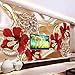Personalisierte Fototapete 3D Schmuck Blume Europäischen Stil Wohnzimmer TV Hintergrund Malerei Selbstklebende Wand 3d Tapete Wanddekoration fototapete wandbild Schlafzimmer Wohnzimmer-150cm×105cm
