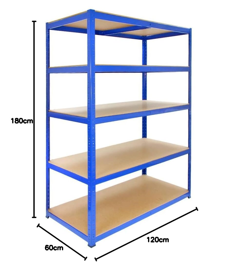 Monster Racking 3 x T-Rax Regale Hochleistungsregale Schwerlastregal Lagerregal Garagenregal Stahlregal Industrieregal Werkstattregal Steckregal Metallregal Kellerregal Regal 100% Schraubenlos