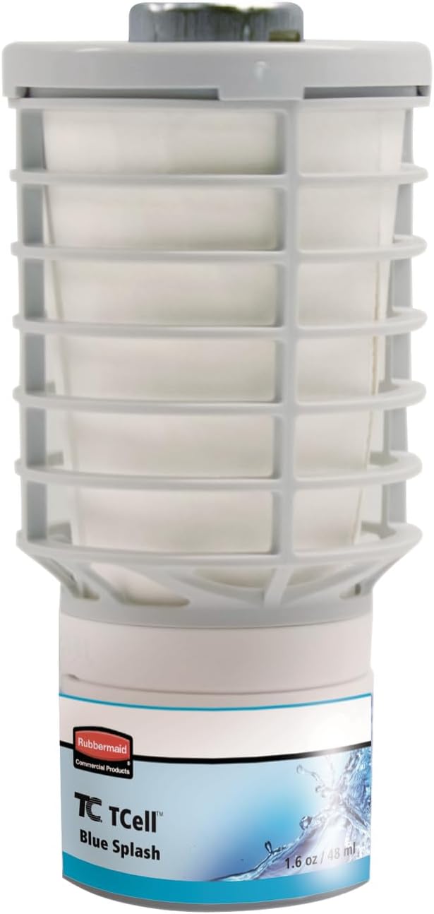 TCell Air Freshener Refill Blue Splash Odor Neutralizing Long Lasting Battery Free Consistent for Restrooms in Restaurants/Schools/Airports/Offices