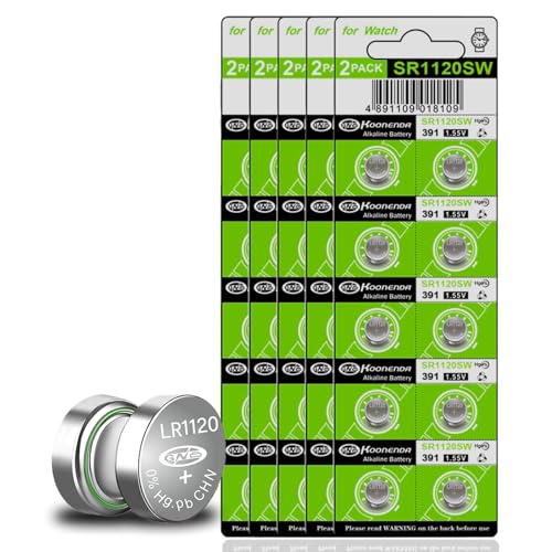 50 pilas AG8 LR1120 alcalinas para relojes 1.5V miniatura 1