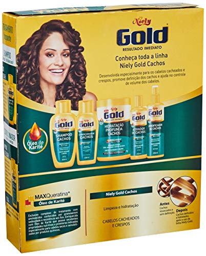 Kit Promocional Niely Gold Cachos do Seu Jeito 450g., Niely
