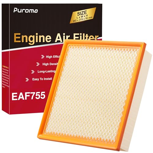 Puroma Engine Air Filter Replacement for CA10755, GP075, Compatible with Lexus ES350, NX200t, NX300, RX350, RX350L, Toyota Avalon, Camry, Highlander, Sienna, Jeep Grand Cherokee and Dodge Durango