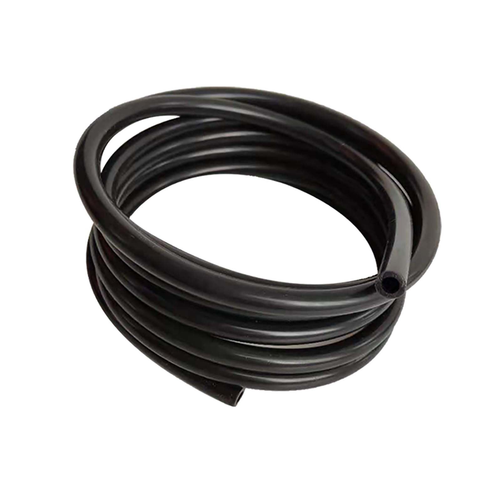 Silicone tubing, Inner Diameter 13mm Hose Black Good Toughness Air Water Pipe for Pump Transfer Pond(13x17 2m)
