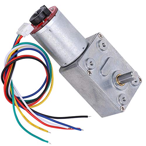 Motorreductor para proyectos de robótica CC 12V 100RPM con encoder de posición 3