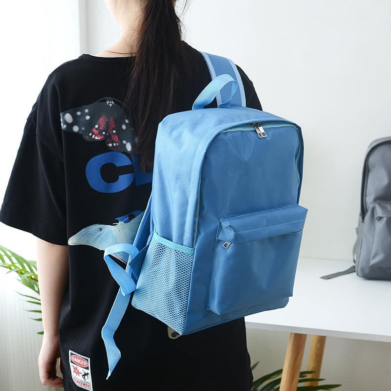 Japanese Korean Style Oxford Backpack for Men and Women Large Capacity Lightweight Travel Bag with Breathable Straps(Gray)3