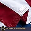 Homissor 100% Cotton Flag American Flags 3×5 Ft New Cotton USA Flag Heavy Duty Outdoor Fade Resistant Embroidered Stars