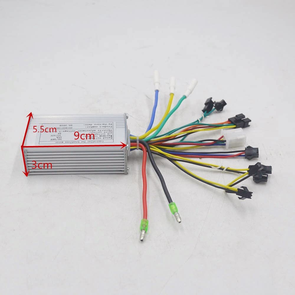 Regulador Patinete Electrico 3 6V 48V 250W 350W Controlador de Scooter eléctrico con Velocidad de visualización del Acelerador for Motor/Scooter/e Bicicleta Controlador del Motor