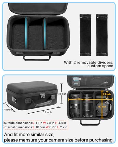 Maleta rígida para cámara compatible con Canon Sony Nikon miniatura 4