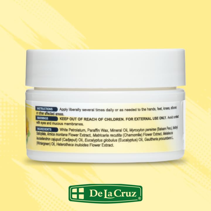 De La Cruz Arnica Salve, Foot Cream for Dry and Cracked Feet (Trial Size)
