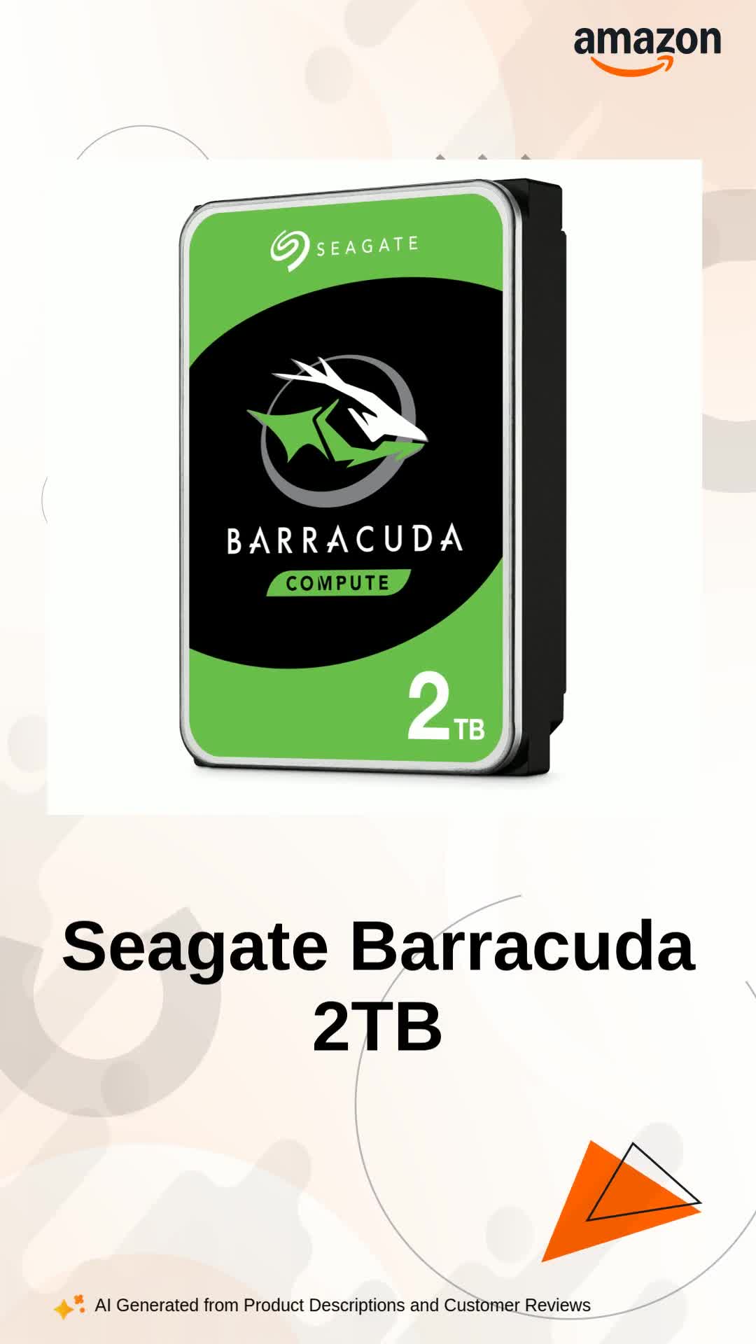 Seagate Barracuda 2TB Internal Hard Drive HDD