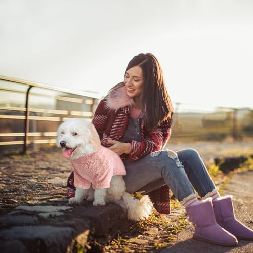 Pull en polaire rose taille S Idepet pour petit chien et chat