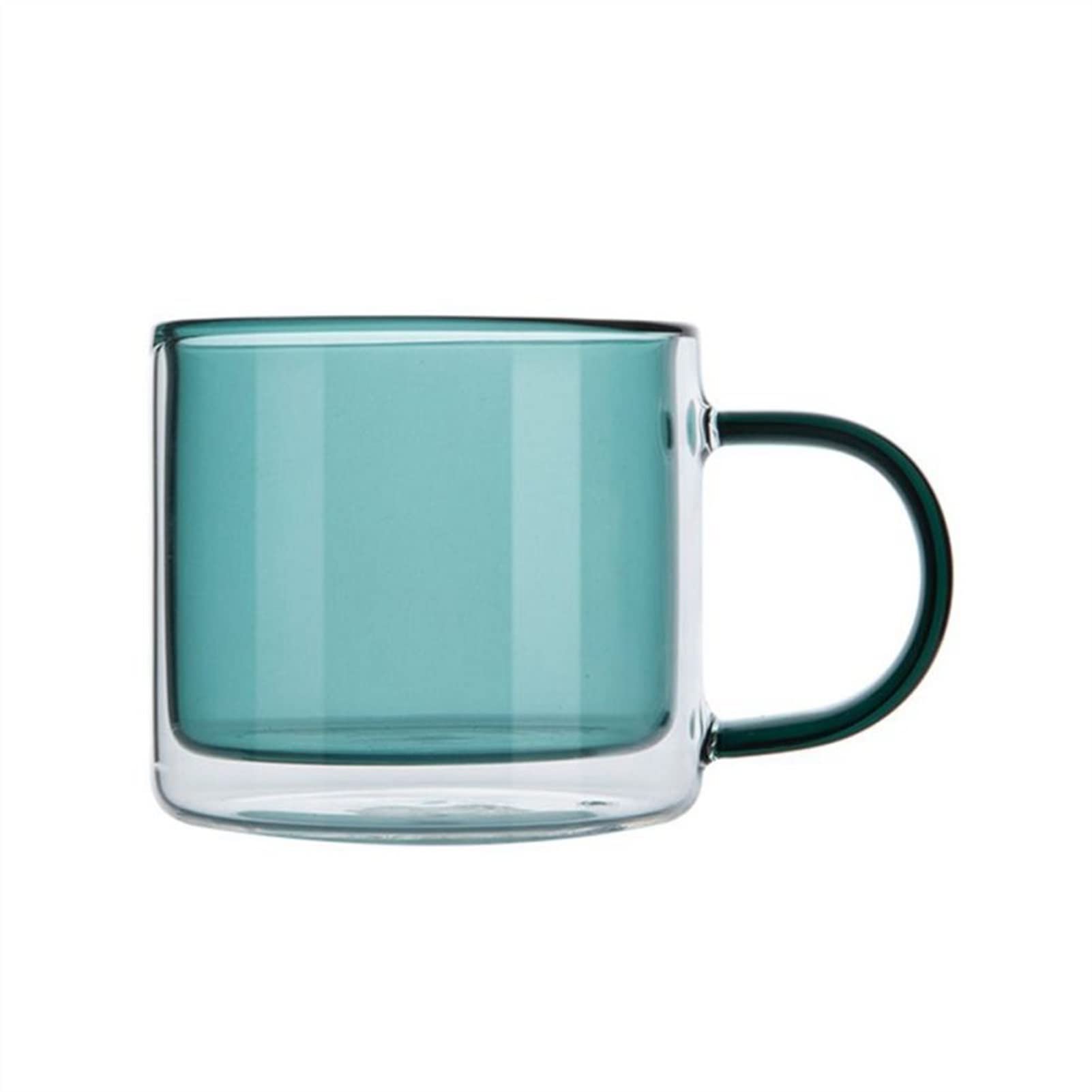 QINGGANGLING999 Drinking Glasses 250ml Wine Glasses Drinking Tumbler Whiskey Cup Coffee Juice Water Cups Tea Creative Mug Double Bottom Glass Mugs for Home Water Glasses (Color : C3)
