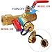 LIULO TOOL 3/4 Inch IPS Isolator Tankless Water Heater Service Valve Kit, with Pressure Relief Valve, Clean Brass