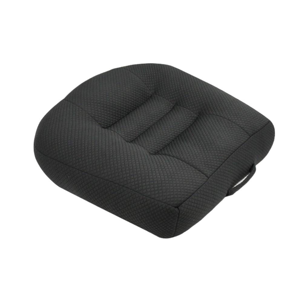 Cuscino Seggiolino di Rialzo auto Riempimento Cuscino seggiolino auto Booster conducente, Aumenta efficacemente il Campo Visivo di 12cm Ideale per Ufficio, Casa,Nero