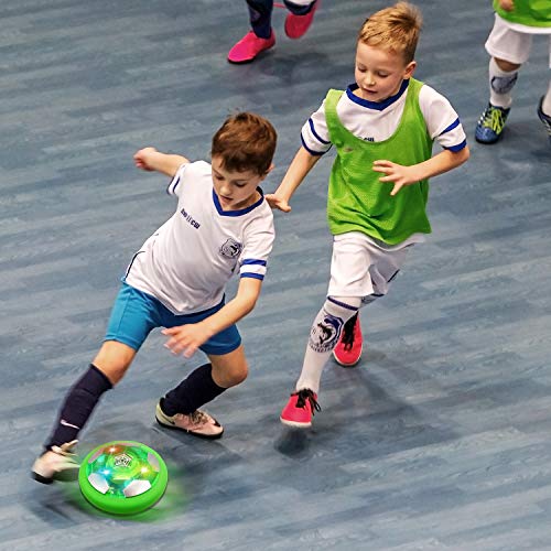 AOKESI Kids Toys Hover Soccer Ball Set with 2 Goal & 1 Kids Soccer Ball, LED Light Soccer Games, Hover Toys with Foam Bumper for Indoor Games, Toddler Boy Toys Gifts for 3 -13 Year Old Boys Girls Toys