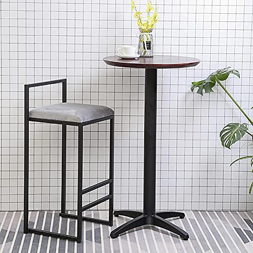 Chaise lounge design moderne velours chaise de bar premium robuste hauteur 75 cm