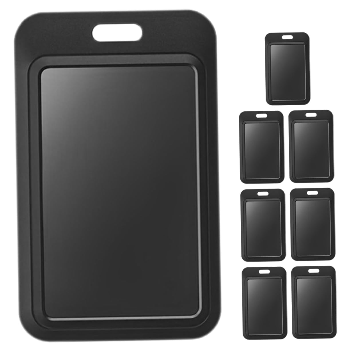 Amazon | 名札ホルダー IDカードホルダー クリップ式 保護用 黒 ABS