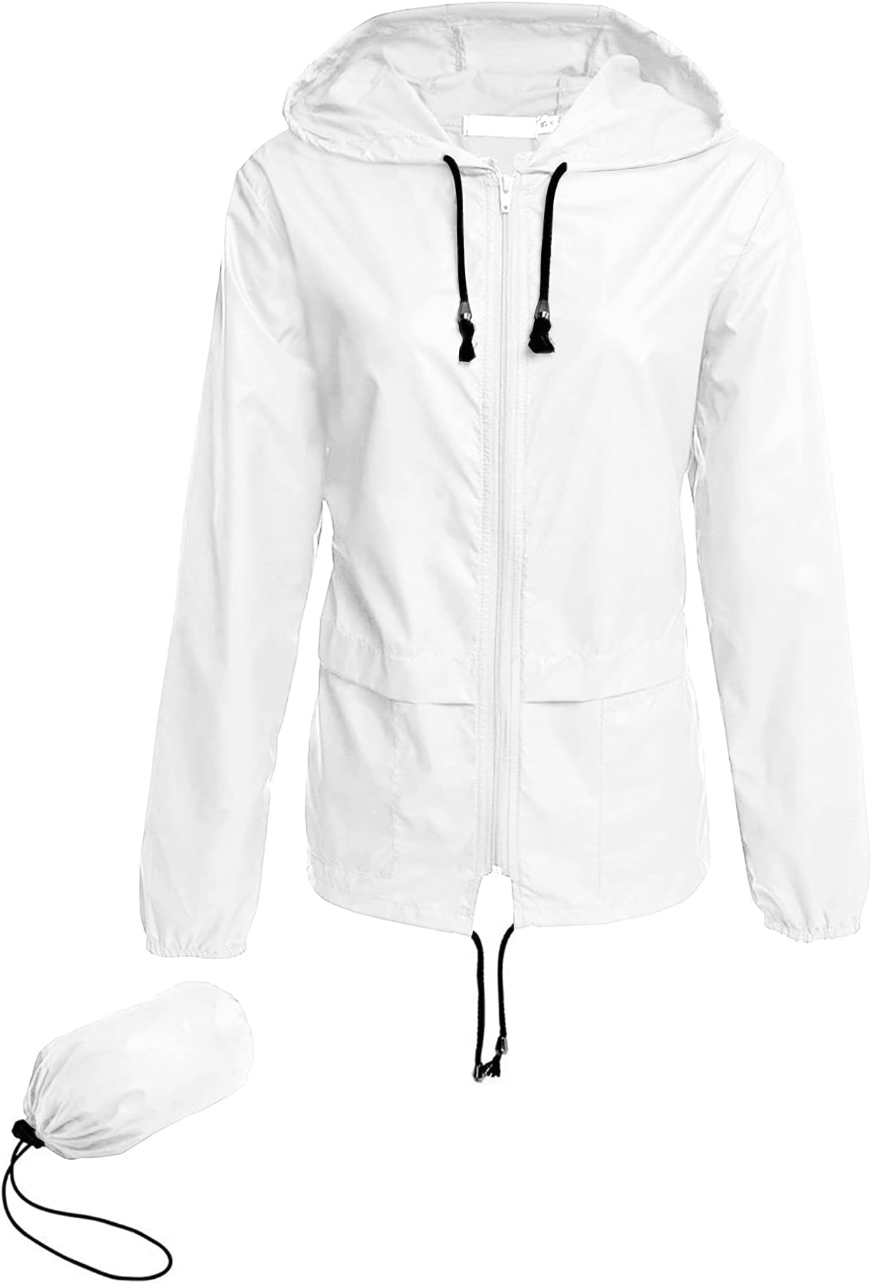 Raincoat Women Lightweight Waterproof Rain Jackets Packable Outdoor Hooded Windbreaker